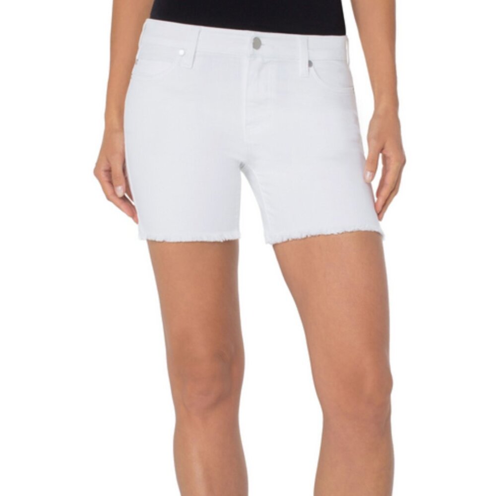 White Liverpool Jean shorts